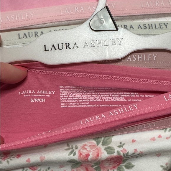 Laura Ashley Cotton Panties | High waisted Pastel | Pink Hearts Floral Bottoms - Picture 6 of 10